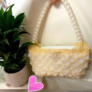 New Handmade Beads Clutch/ HandBag